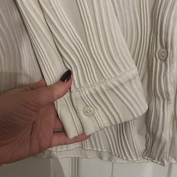 4th & The Reckless plisse shirt | cream - Picture 6 of 7